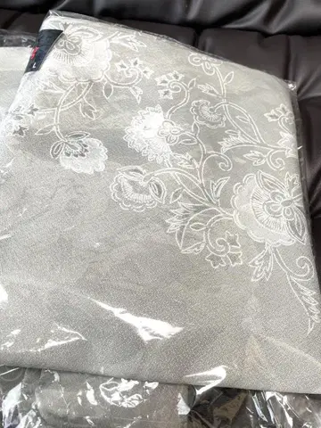 워셔블 기모노 콩 브라운 사라사 코몬 새상품