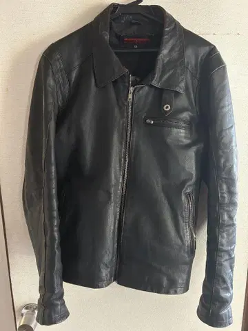 MOTO FIELD 블랙 가죽 자켓 LL