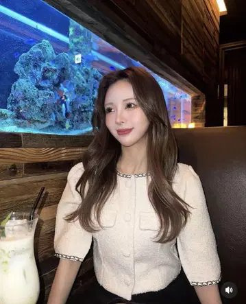 Darich 체인 트위드 숏 자켓