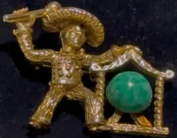 빈티지 미드센추리 아시안 파워풀 비트 공 골동품