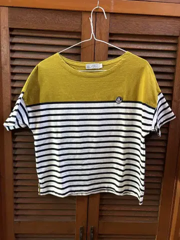 PETIT BATEAU 쁘띠 바토 보더 절개 컷 티셔츠 반팔 티셔츠