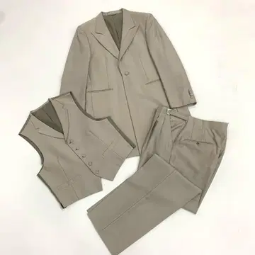 모닝 웨딩 수트 3개 세트 턱시도 베이지 와타베 웨딩 L