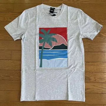 HUGO BOSS 야자수 프린트 티셔츠 Size M