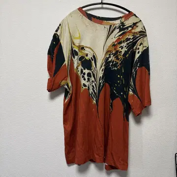 DRIES VAN NOTEN 마블 패턴 티셔츠 m