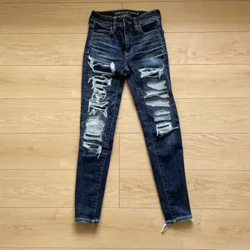 AMERICAN EAGLE 스키니 데님 데미지 가공