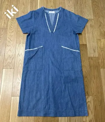 iki 이키 원피스 데님 프린지