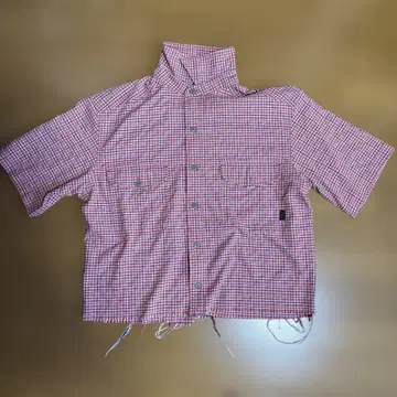 L.L.Bean 체크 무늬 숏 슬리브 셔츠 S 사이즈