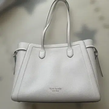 kate spade 화이트 가죽 토트백