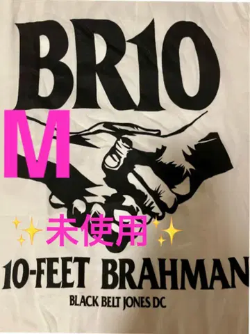 미사용! BR10 10-Feet Brahman W 네임 티셔츠 M 화이트