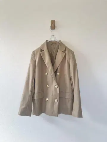 GU 골드 버튼 더블 브레스트 자켓 블레이저 L 사이즈