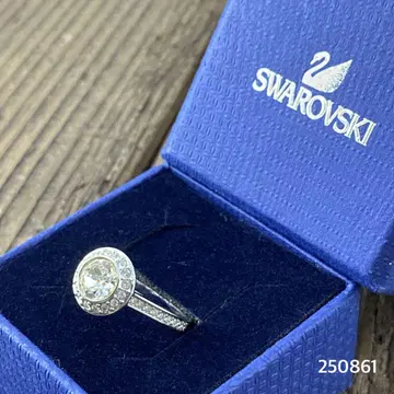 SWAROVSKI 스와로브스키 Angelic 반지 11호 박스 포함