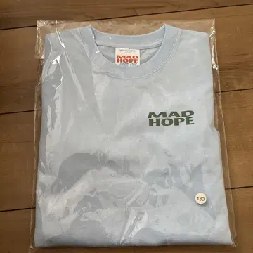 호시노 겐 MAD HOPE 스카이블루 티셔츠 사이즈 130
