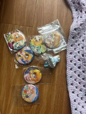 피치피치 피치 홀로그램 캔뱃지 가챠가챠