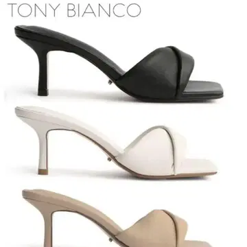 Tony Bianco Alexas 부드러운 가죽 샌들 힐 6.5cm