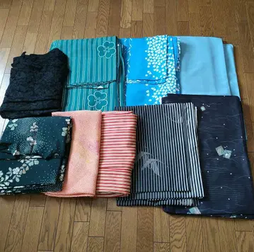 세탁 가능한 여름 기모노 5점 + 기타 4점 리메이크 연습