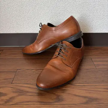 브라운 가죽 신발 25-25.5cm
