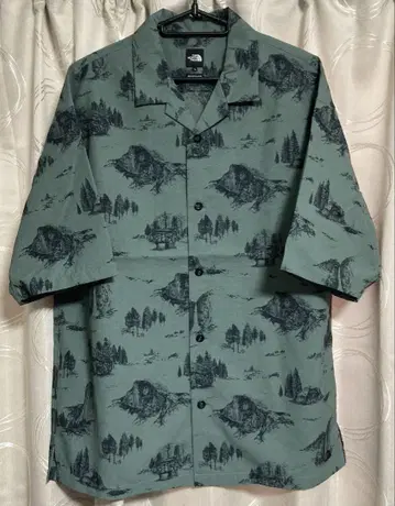 THE NORTH FACE 숏 슬리브 알로하 벤트 셔츠 L