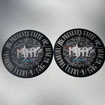 B'z UNITE 2 6/29 회장 한정 구매 혜택 스티커 원오크 2장