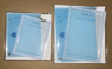 캐릭터 후쿠 복권 포토 카드 아크릴 프레임 러브레터 블루