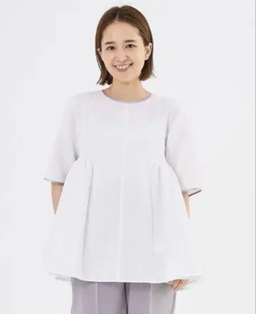 yori 후쿠레 사이드 개더 블라우스 새상품급