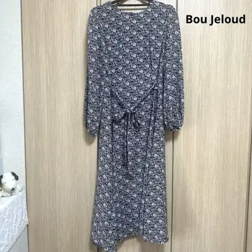 Bou Jeloud 꽃무늬 긴팔 맥시 원피스