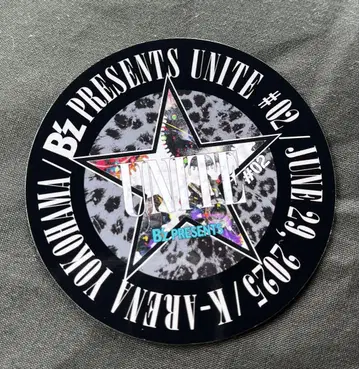 B'z UNITE #02 회장 한정판 스티커 6/29 원오크
