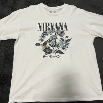 NIRVANA 하트 모양의 상자 티셔츠