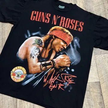 레어 GUNS N' ROSES 블랙 티셔츠 L 24A246