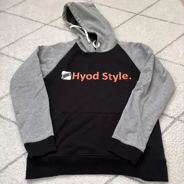 Hyod 후드티 L 사이즈 그레이/블랙