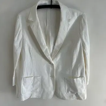 Leilian 화이트 테일러드 자켓