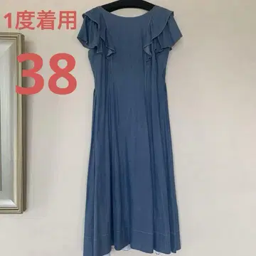 로즈 티아라 데님 원피스 38
