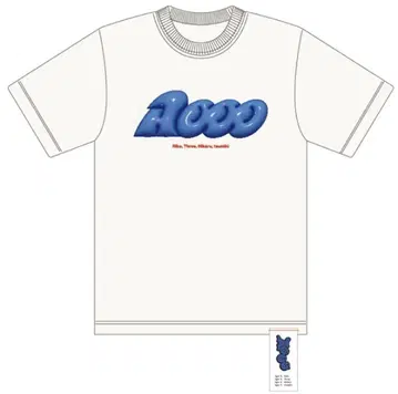 Aooo 3D 티셔츠 화이트 XL 사이즈 라이브 굿즈