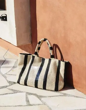 라인 보더 토트 BAG 스트라이프