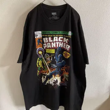 [marvel] 블랙팬서 프린트 티셔츠 구제 의류