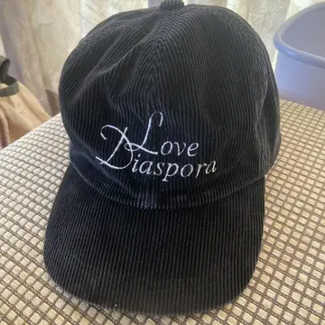 Love Diaspora 코듀로이 캡 블랙