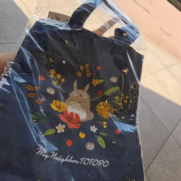 이웃집 토토로 에코백 네이비