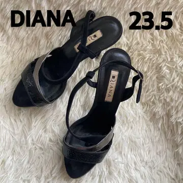 DIANA 블랙 실버 샌들 23.5