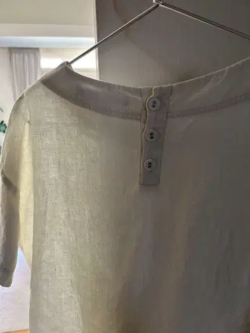 린넨 셔츠 풀오버