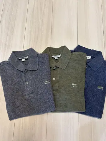 라코스테 LACOSTE 피케 셔츠 3종 세트