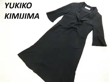 극미품 유키코 키미지마 도쿄 소와르 포멀 원피스 블랙 15