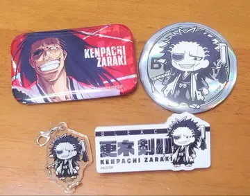 BLEACH 사가키 켄파치 홀로 가공 캔뱃지 연결되는 미니 아크릴 참