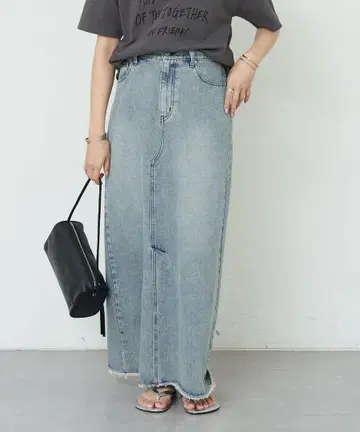 SHENERY 시너리 스커트 데님 스커트 롱 스커트 타이트