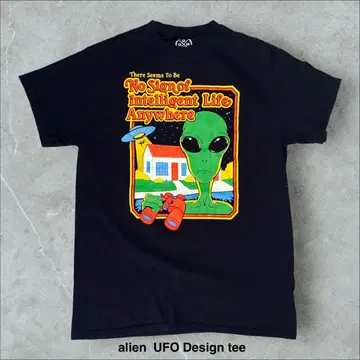 alien UFO Design 티셔츠 외계인 그래픽 아트