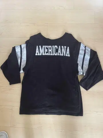AMERICANA 백 프린트 롱 티셔츠