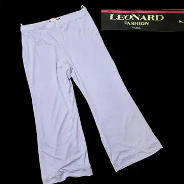 LEONARD 연보라색 플레어 팬츠