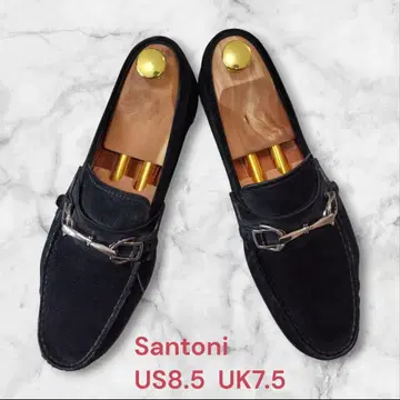 산토니 SANTONI 스웨이드 비트 로퍼 US8.5 블랙