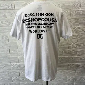[새상품] DC 디씨 DCSHOEUSA 화이트 티셔츠 남성용
