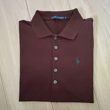 Ralph Lauren 반팔 폴로 셔츠 M 사이즈 브라운