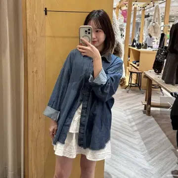 Kastane 빅 데님 셔츠