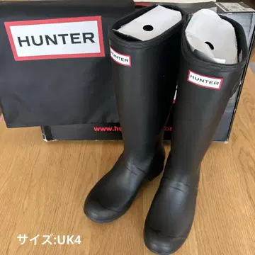 [한 번만 사용] HUNTER 블랙 레인부츠